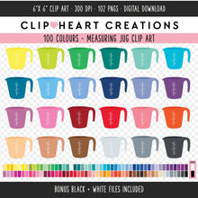 Load image into Gallery viewer, 100 Measuring Jug Digital Clip Art