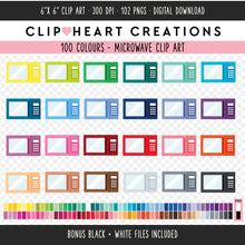 Load image into Gallery viewer, 100 Microwave Digital Clip Art