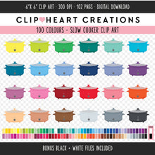 Load image into Gallery viewer, 100 Slow Cooker Icon Digital Clip Art