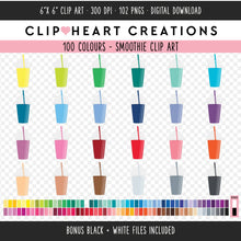 Load image into Gallery viewer, 100 Smoothie Digital Clip Art