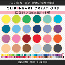 Load image into Gallery viewer, 100 Sugar Cookie Clip Art