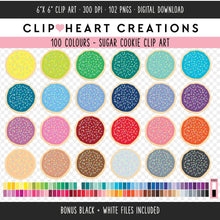 Load image into Gallery viewer, 100 Sugar Cookie Sprinkles Clip Art