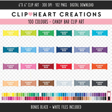 Load image into Gallery viewer, 100 Candy Bar Digital Clip Art