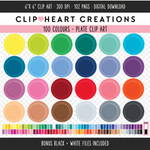 Load image into Gallery viewer, 100 Plate Digital Clip Art