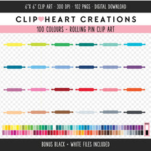 Load image into Gallery viewer, 100 Rolling Pin Digital Clip Art
