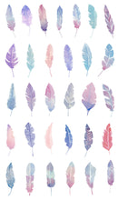 Load image into Gallery viewer, Watercolor Feathers Clip Art
