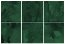 Load image into Gallery viewer, Emerald Green Watercolor Digital Papers