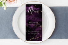 Load image into Gallery viewer, Purple & Gold Watercolor and Foil Digital Papers