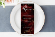 Load image into Gallery viewer, Red & Gold Watercolor and Foil Digital Papers