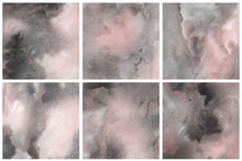 Load image into Gallery viewer, Pink & Gray Glitter Watercolor Digital Papers