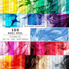 Load image into Gallery viewer, 100 Marble Texture Digital Papers