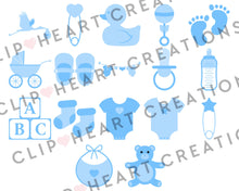 Load image into Gallery viewer, Baby Blue Clip Art