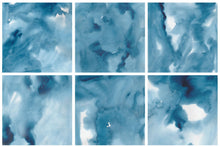 Load image into Gallery viewer, Blue Watercolor Digital Papers