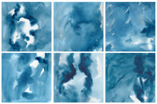 Load image into Gallery viewer, Blue Watercolor Digital Papers