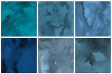 Load image into Gallery viewer, Cool Watercolor Digital Papers