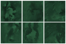 Load image into Gallery viewer, Emerald Green Watercolor Digital Papers