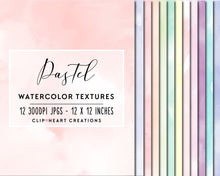 Load image into Gallery viewer, Pastel Watercolor Digital Papers