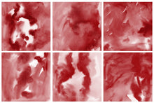 Load image into Gallery viewer, Red Watercolor Digital Papers