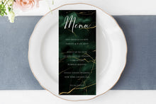 Load image into Gallery viewer, Emerald & Gold Watercolor and Foil Digital Papers