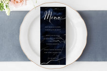 Load image into Gallery viewer, Navy & Silver Watercolor and Foil Digital Papers