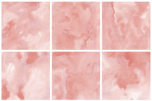 Load image into Gallery viewer, Coral Glitter Watercolor Digital Papers