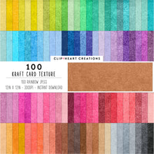 Load image into Gallery viewer, 100 Kraft Texture Digital Paper