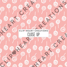 Load image into Gallery viewer, 100 Lollipops Pattern Digital Papers (White)