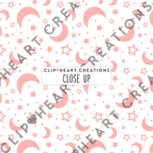 Load image into Gallery viewer, 100 Moon & Stars Pattern Digital Papers (Color)
