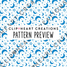 Load image into Gallery viewer, 100 Moon & Stars Pattern Digital Papers (Color)