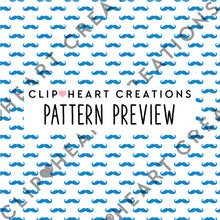 Load image into Gallery viewer, 100 Mustache Pattern Digital Papers (Color)