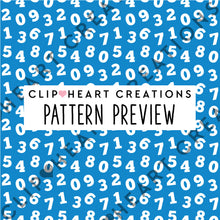 Load image into Gallery viewer, 100 Number Pattern Papers (White)