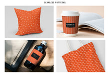 Load image into Gallery viewer, Orange Scandi Doodle Papers