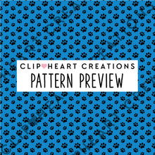 Load image into Gallery viewer, 100 Pawprints Digital Papers (Black)
