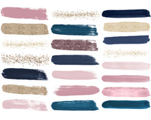 Load image into Gallery viewer, Pink & Navy Brush Strokes