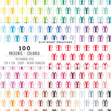 Load image into Gallery viewer, 100 Present Pattern Digital Papers (Color)