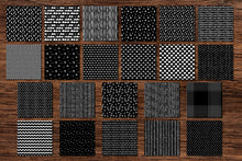 Load image into Gallery viewer, Black and White Scandi Doodle Papers