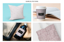 Load image into Gallery viewer, Burgundy Scandi Doodle Papers