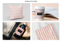 Load image into Gallery viewer, Orange Scandi Doodle Papers