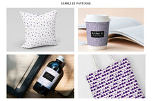 Load image into Gallery viewer, Purple Scandi Doodle Papers