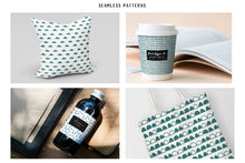 Load image into Gallery viewer, Teal Scandi Doodle Papers