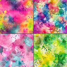Load image into Gallery viewer, Rainbow Paint Splashes Seamless Digital Papers