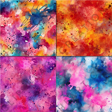 Load image into Gallery viewer, Rainbow Paint Splashes Seamless Digital Papers