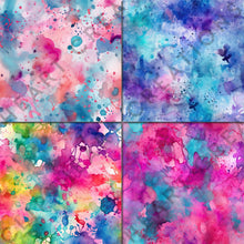 Load image into Gallery viewer, Rainbow Paint Splashes Seamless Digital Papers
