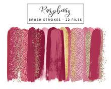 Load image into Gallery viewer, Pink & Red Brush Strokes