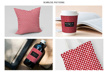 Load image into Gallery viewer, Red Scandi Doodle Papers