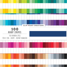 Load image into Gallery viewer, 100 Rugby Stripes Digital Papers