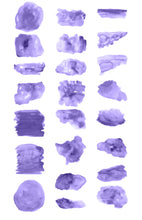 Load image into Gallery viewer, Lilac Watercolor Shapes Clip Art