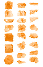 Load image into Gallery viewer, Orange Watercolor Shapes Clip Art