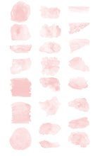 Load image into Gallery viewer, Pink Watercolor Shapes Clip Art
