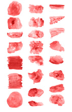Load image into Gallery viewer, Red Watercolor Shapes Clip Art